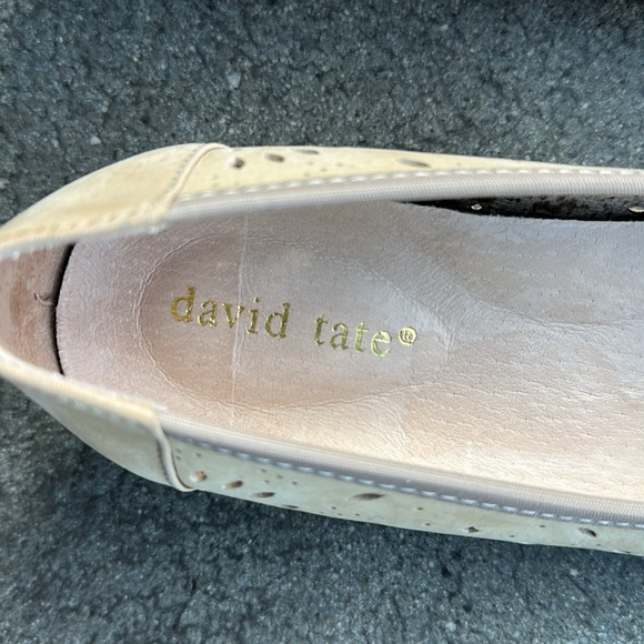 David Tate genuine leather tan Shoes, block heel size 8 - Picture 6 of 13